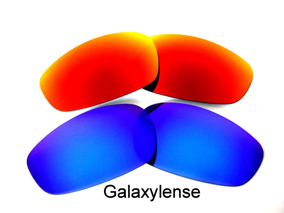 Oakley Blender Sunglasses Replacement Lenses - Blue & Red Polarized Galaxy Series for Enhanced UV Protection | Perfect for Cycling, Running, and Outdoor Sports