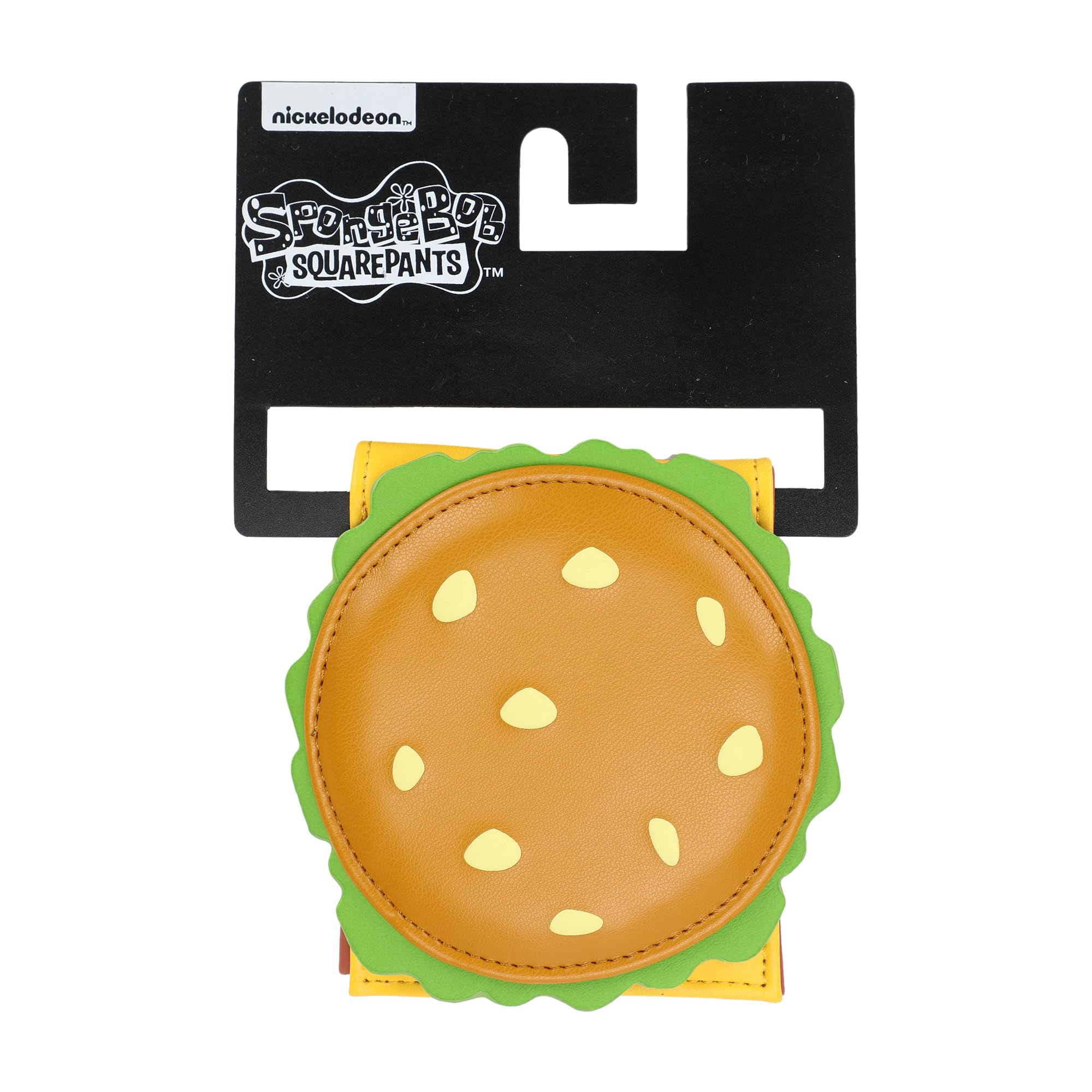 Spongebob Squarepants Krabby Patty Novelty Wallet - Fun Cartoon Character Money Holder for Fans, Collectors & Gift Giving - Perfect for Cosplay, Themed Parties & Everyday Use