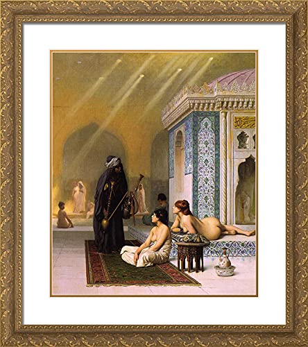 Gold Ornate Wood Frame with Double Matting