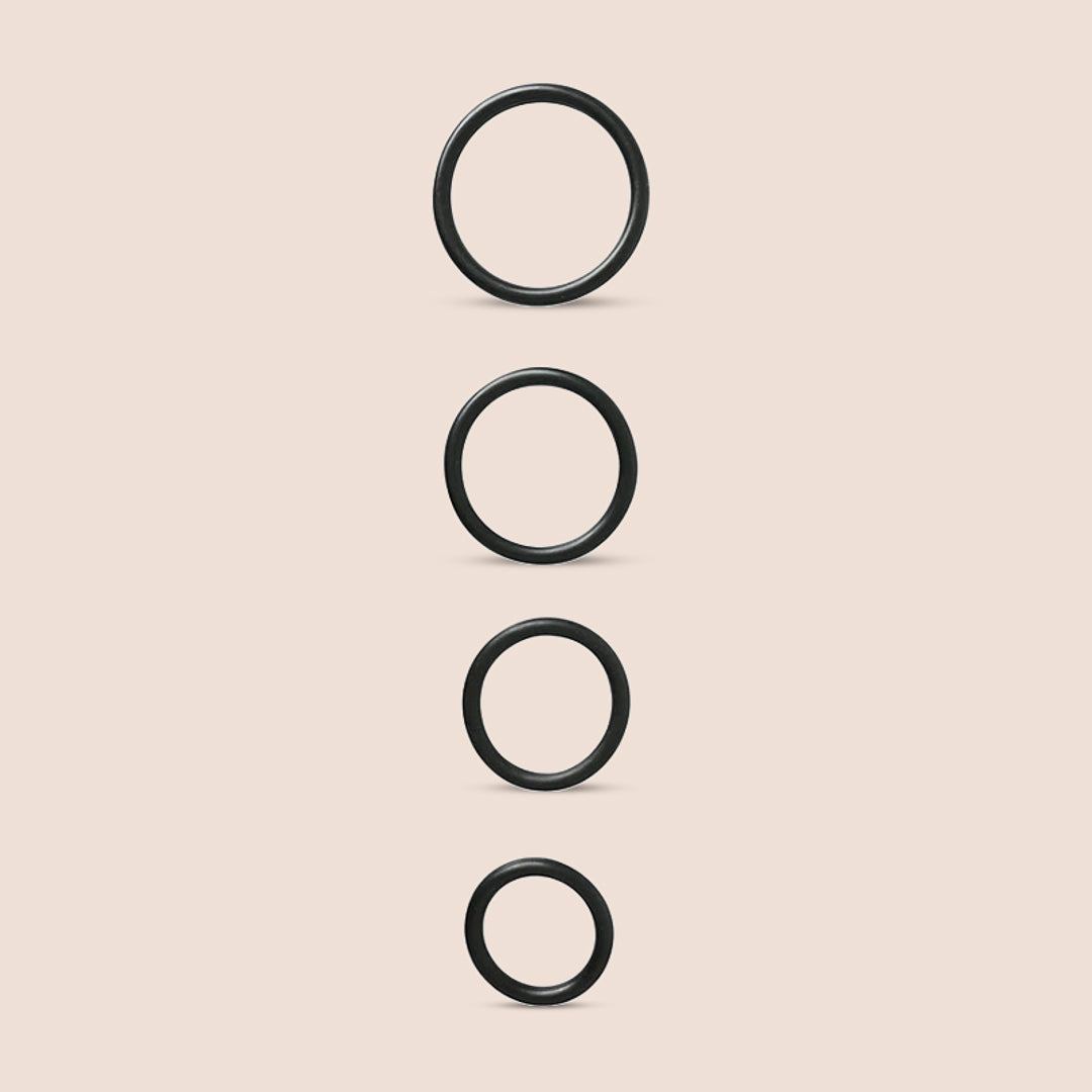 Sportsheets Rubber O Ring 4 Pack - Durable Interchangeable O Rings for Harness Straps & BDSM Gear | Perfect for Bondage, Restraints & Sex Toy Accessories