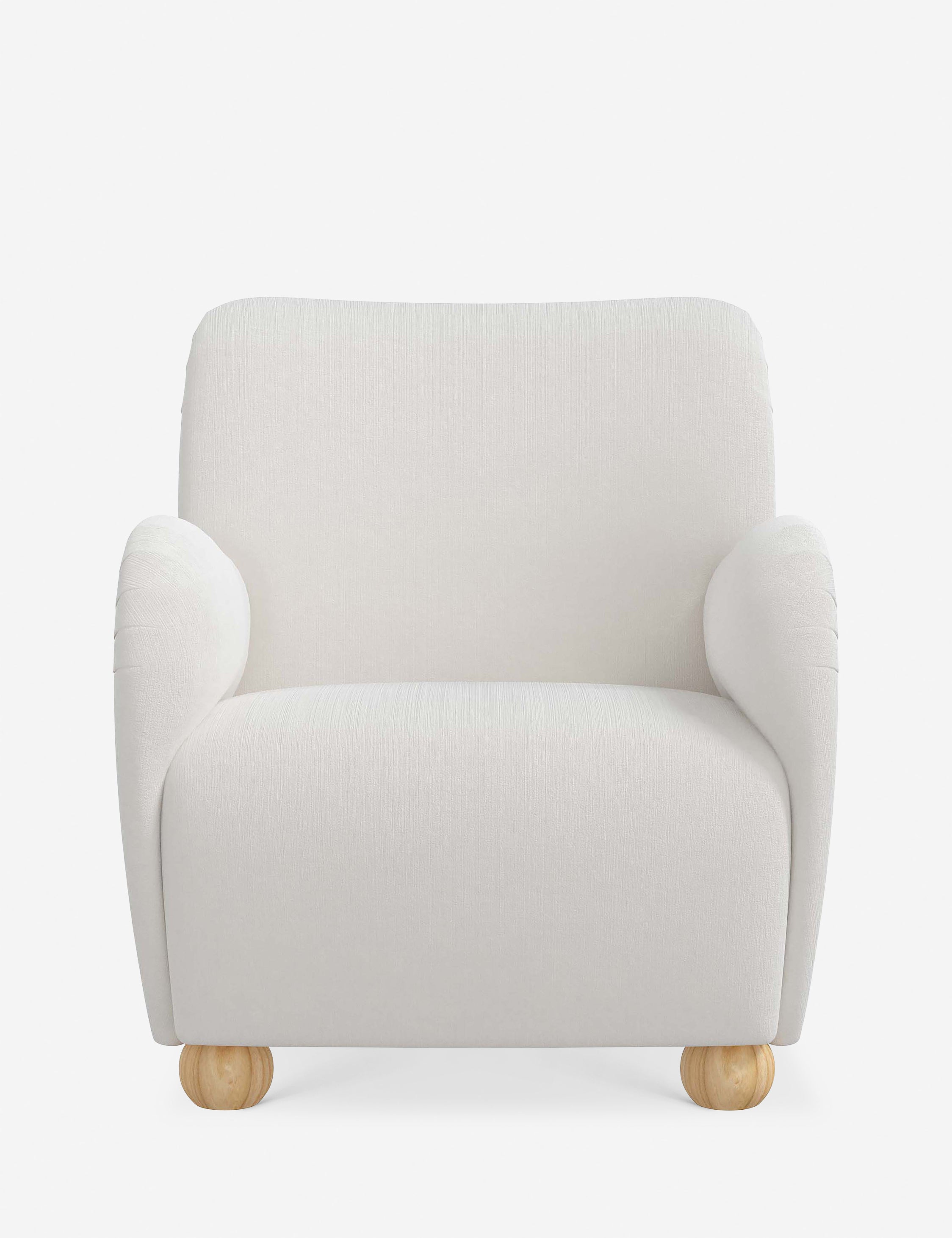 Baird Accent Chair - Modern Upholstered Lounge Chair for Living Room, Bedroom & Office - Comfortable Reading Chair with Sturdy Wooden Legs