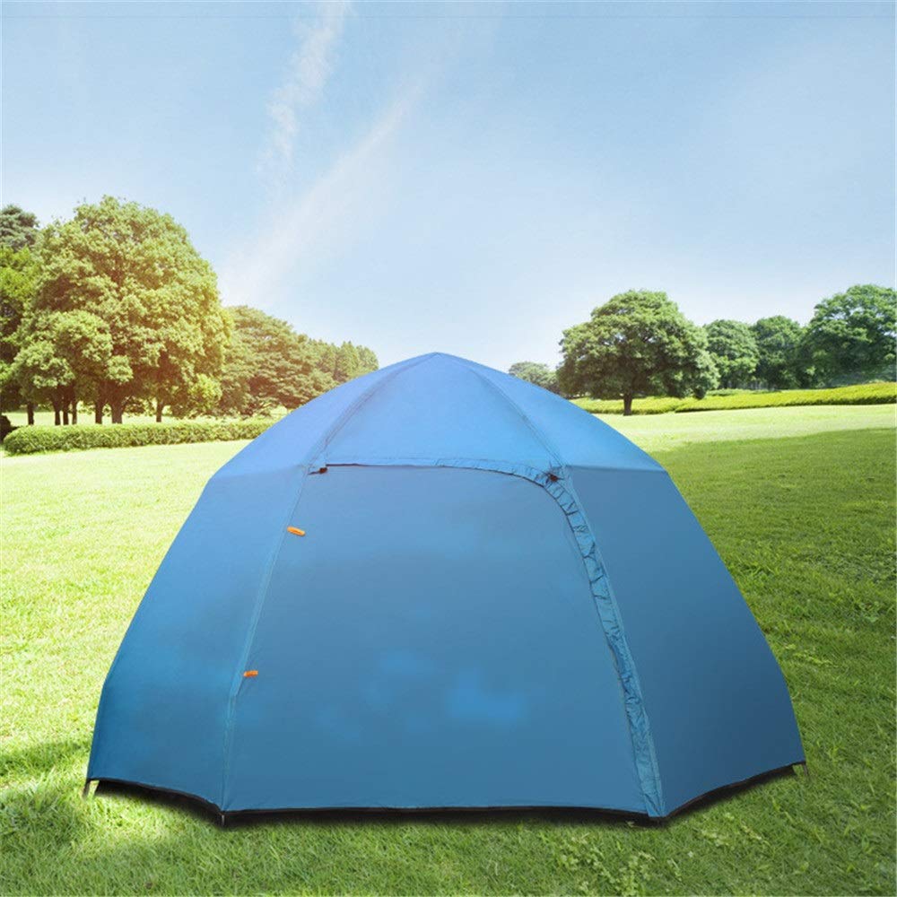 AASSDOO Family Camping Tent - 3-5 Person Waterproof Double Layer Outdoor Dome Tent with Rainfly - Perfect for Backpacking, Hiking & Beach Trips