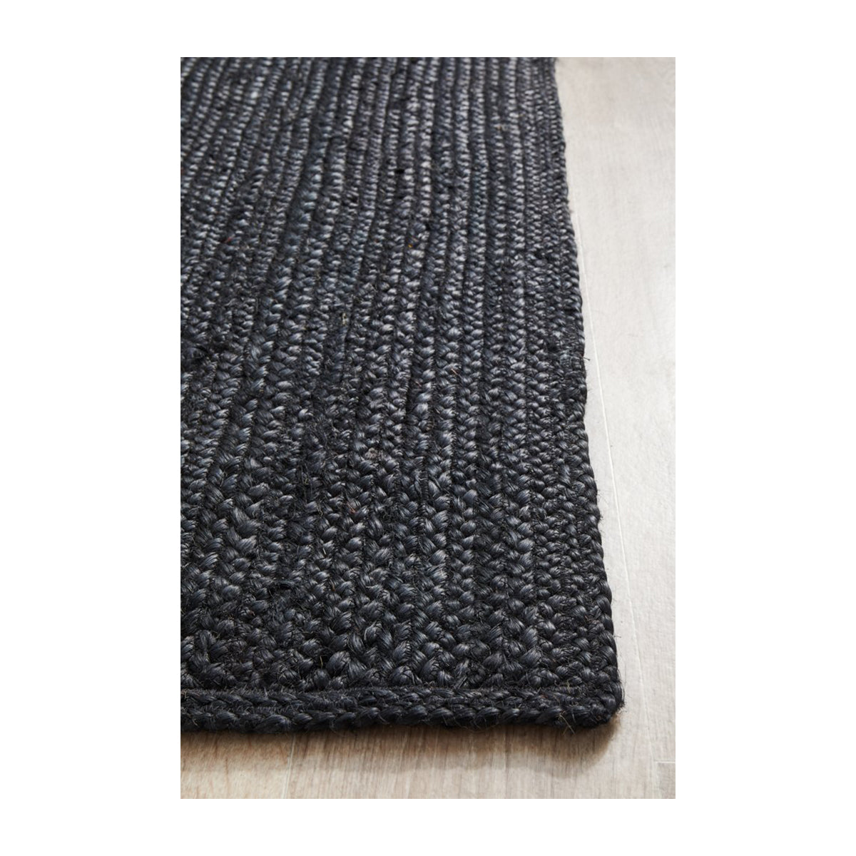 Bondi Rectangle Runner Rug - Non-Slip Black Hallway Carpet for Home & Office - Perfect for Entryways, Kitchens, and High Traffic Areas