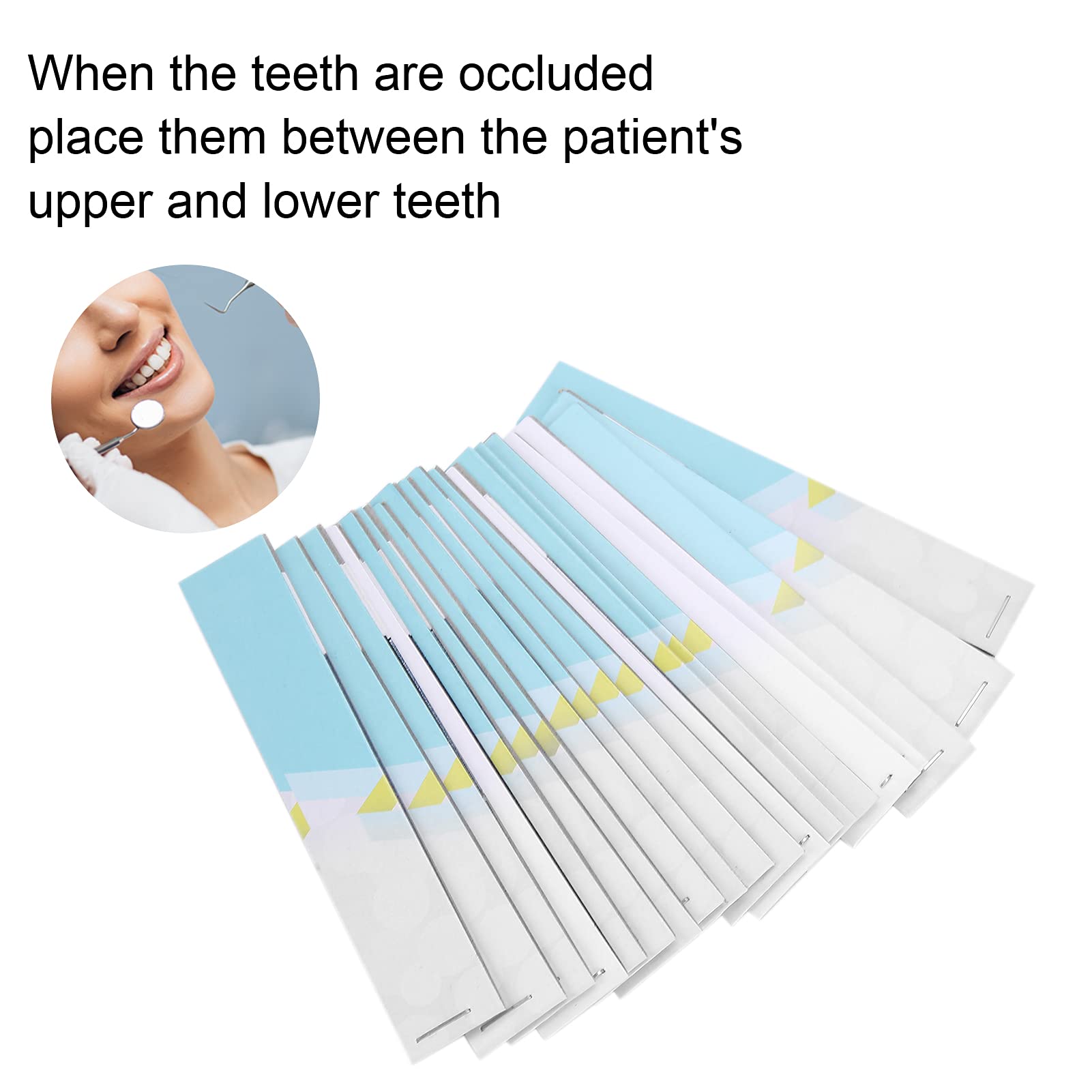 Premium Dental Articulating Paper Strips for Bite Registration - Blue Dentist Supplies for Teeth Occlusion & Oral Care - Perfect for Dental Clinics & Home Use