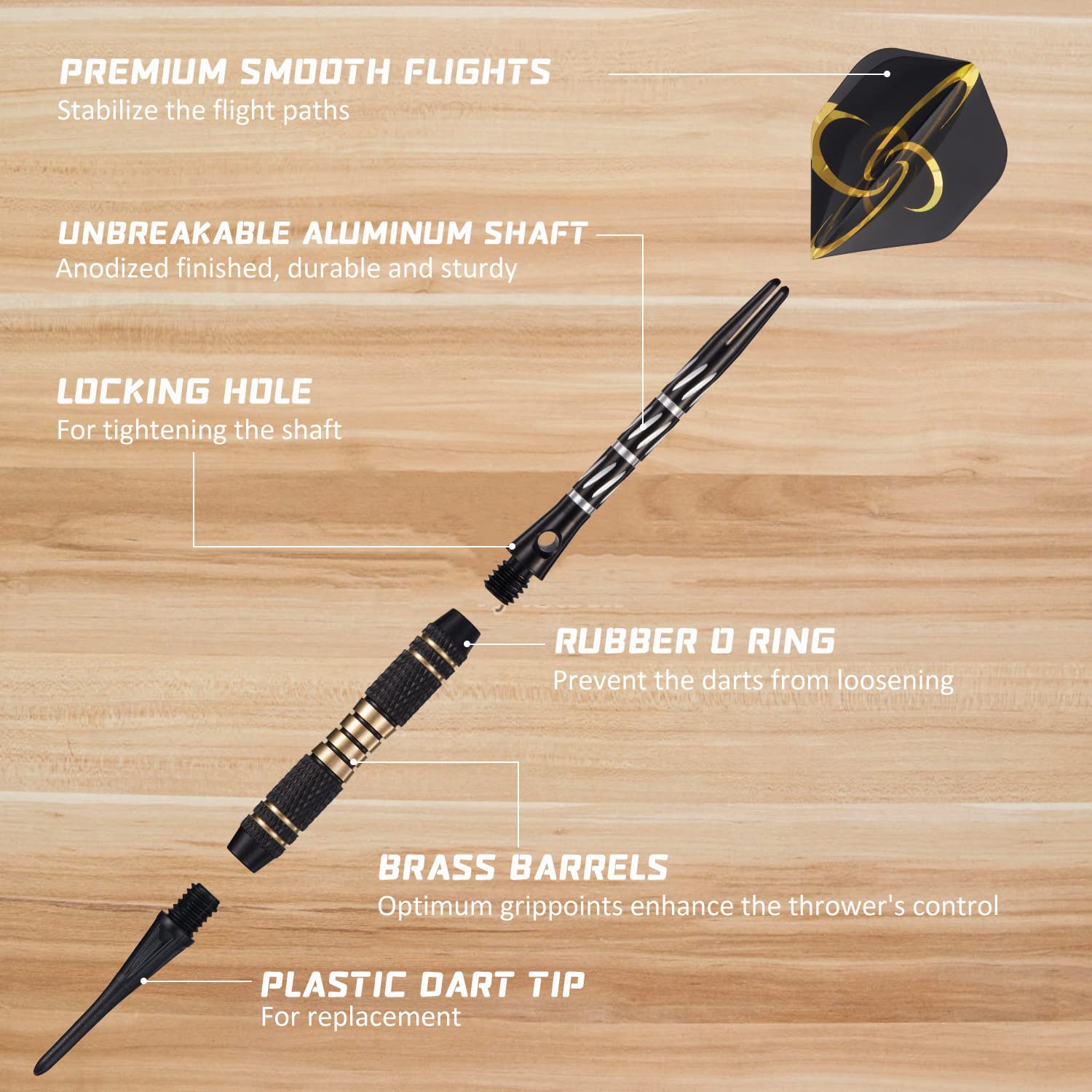 Electronic Dart Board Set for Adults - Wooden Dartboard Cabinet with 12 Bronze Soft Tip Darts & Cricket Game Mode - Perfect for Family Game Rooms, Man Caves & Bars