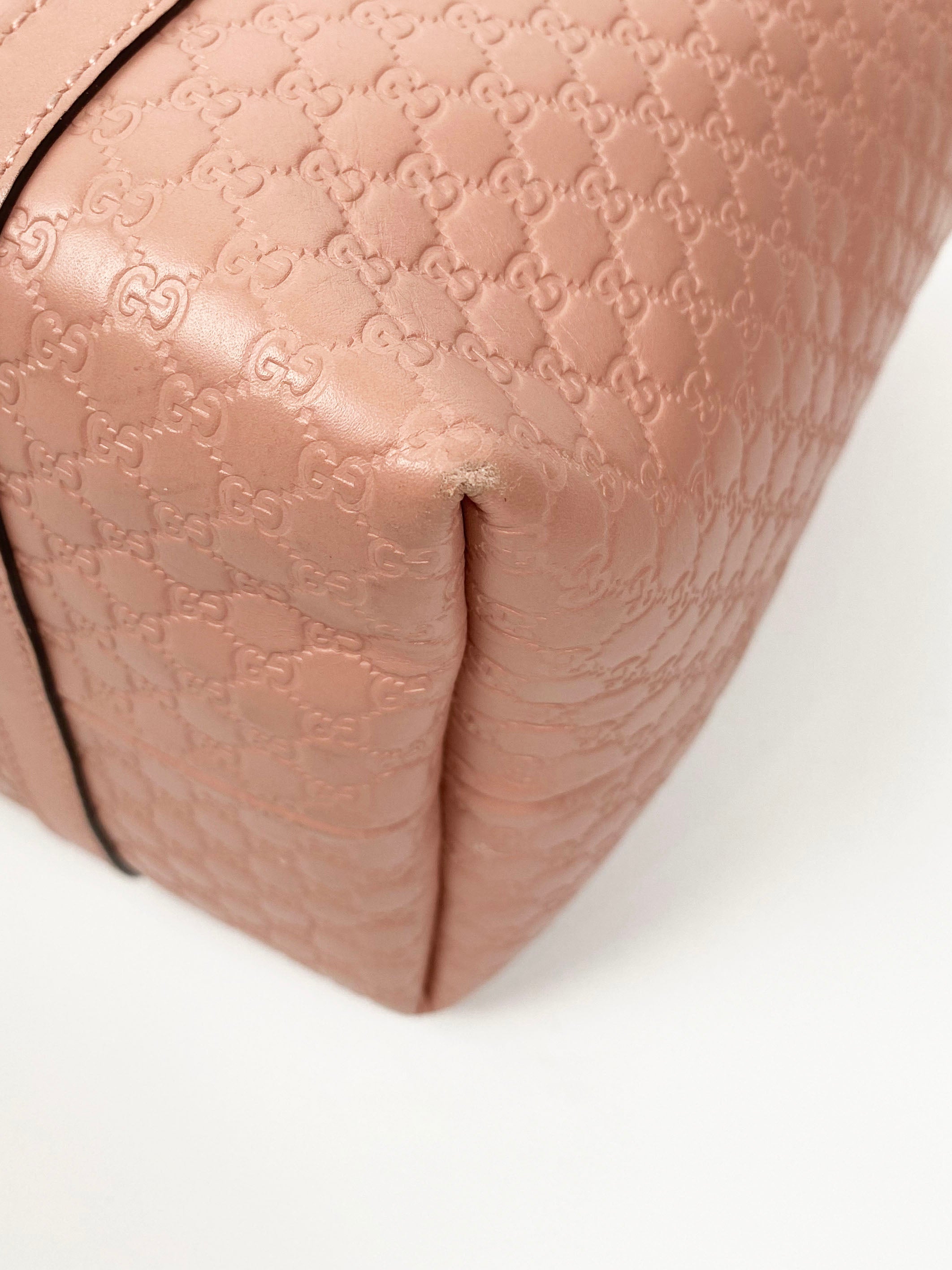 Gucci GG Guccissima Pink Leather Tote Bag for Women - Luxury Designer Handbag for Work, Travel & Everyday Use