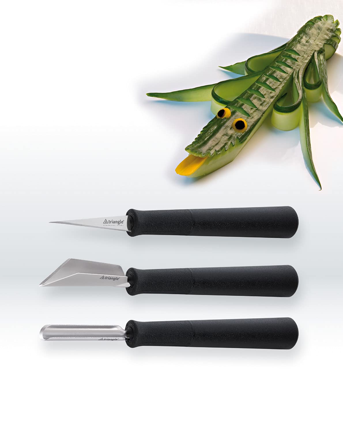 Premium Stainless Steel Triangle Kitchen Tool Set - 3-Piece Utensils for Cooking, Baking & Serving - Perfect for Home Chefs & Professional Kitchens