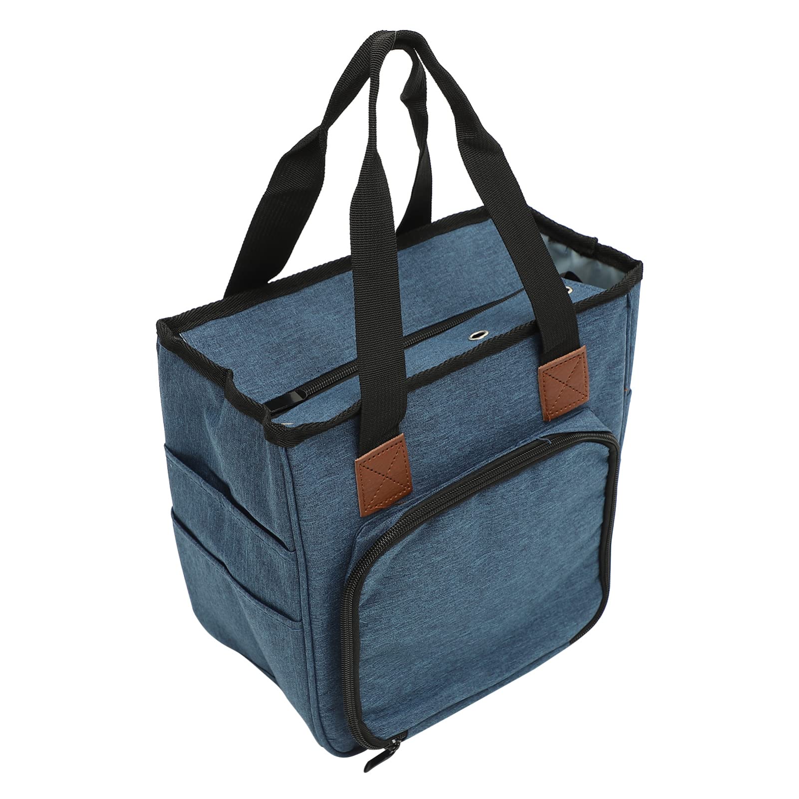 VICASKY Premium Crochet Storage Bag - Large Knitting Tote Organizer for Yarn, Hooks & Sewing Tools - Portable 600D Oxford Cloth Craft Bag - Perfect for Travel, Baby Diaper Storage & Home Organization