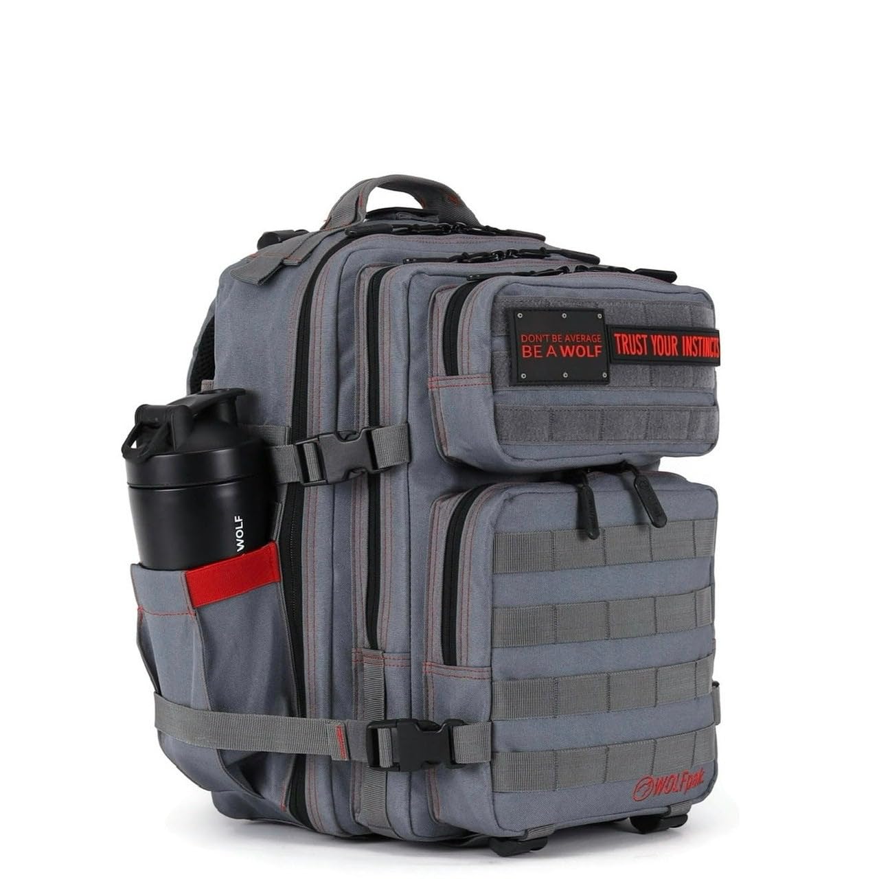 WOLFpak 25L Durable Hiking Backpack - Anvil Gray Water-Resistant Daypack for Outdoor Adventures, Travel & Work Commute
