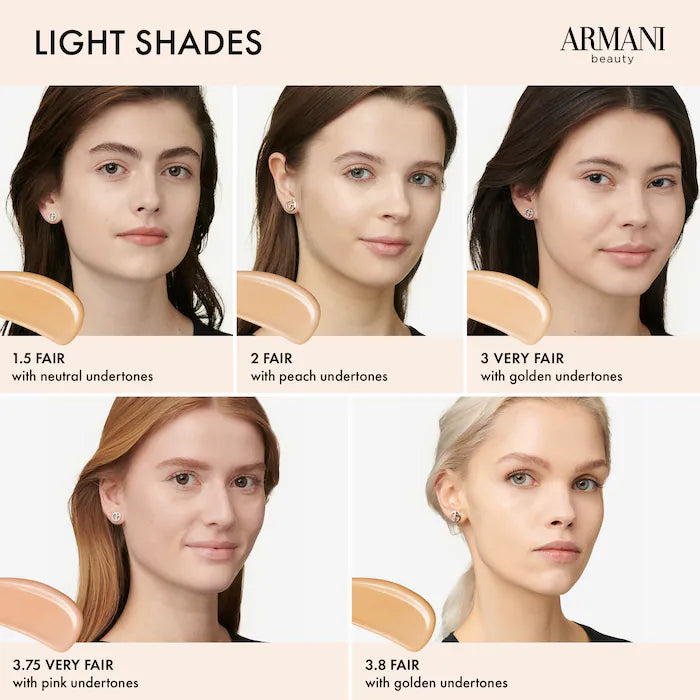 Armani Beauty Luminous Silk Perfect Glow Flawless Oil-Free Foundation - Lightweight, Long-Lasting Makeup for Flawless Coverage (Day & Night Wear)