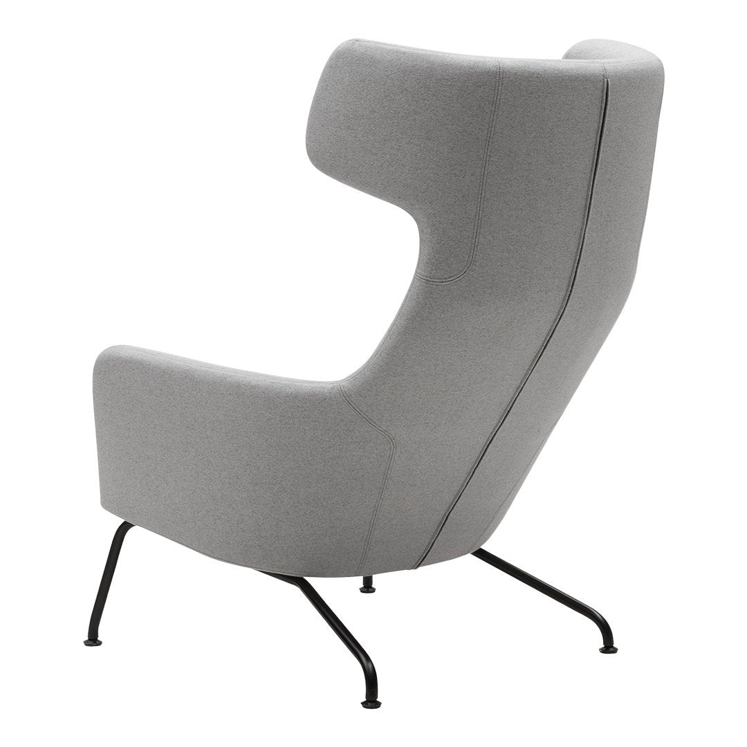 Havana Wing Chair - Mid-Century Modern Accent Chair with High Back and Upholstered Fabric, Perfect for Living Room, Bedroom, or Office Reading Nook