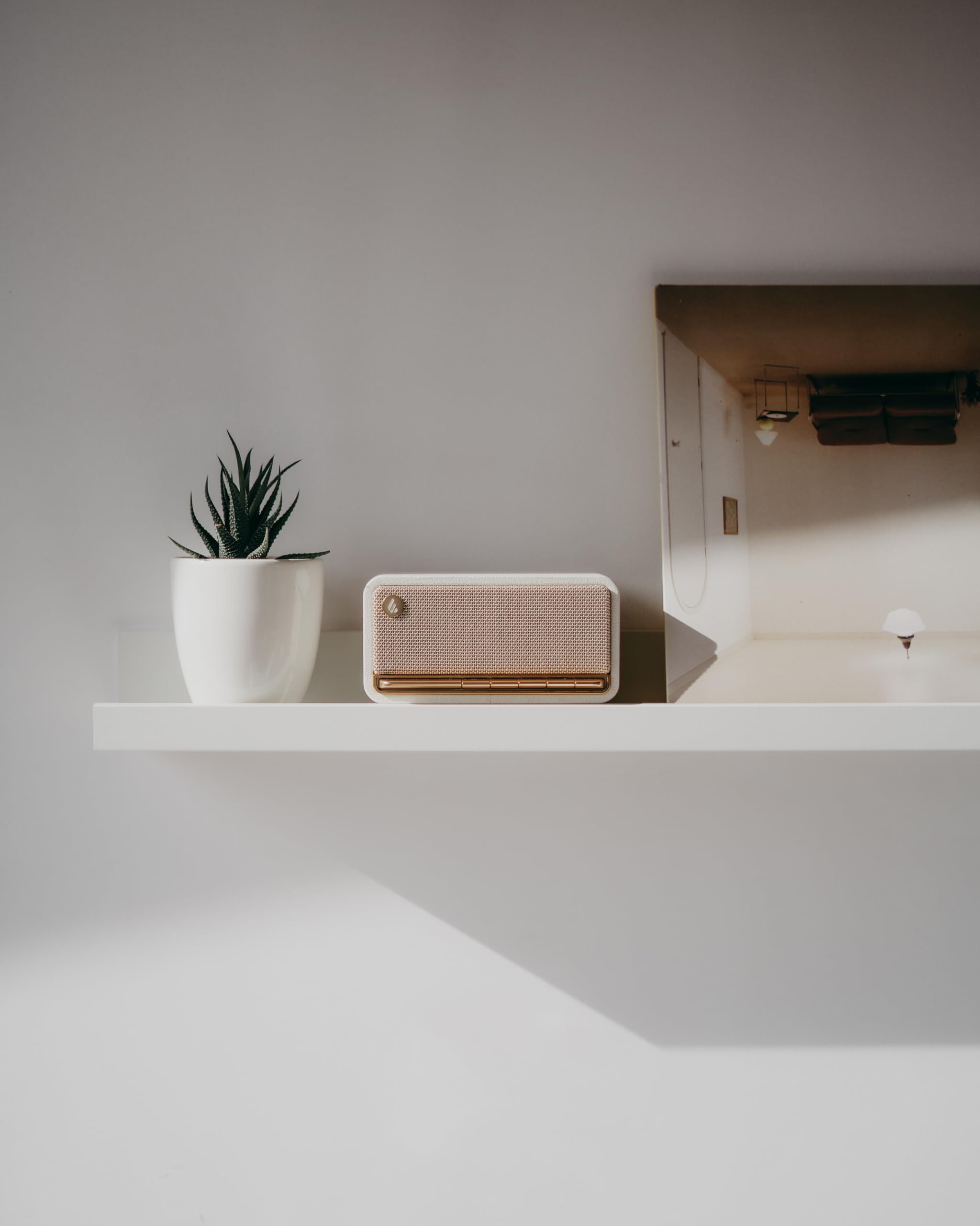 Edifier MP230 Portable Wireless Bluetooth Speaker - 20W RMS, Bluetooth/AUX/SD Card Playback - Compact & Powerful for Outdoor, Travel, Home Use - White