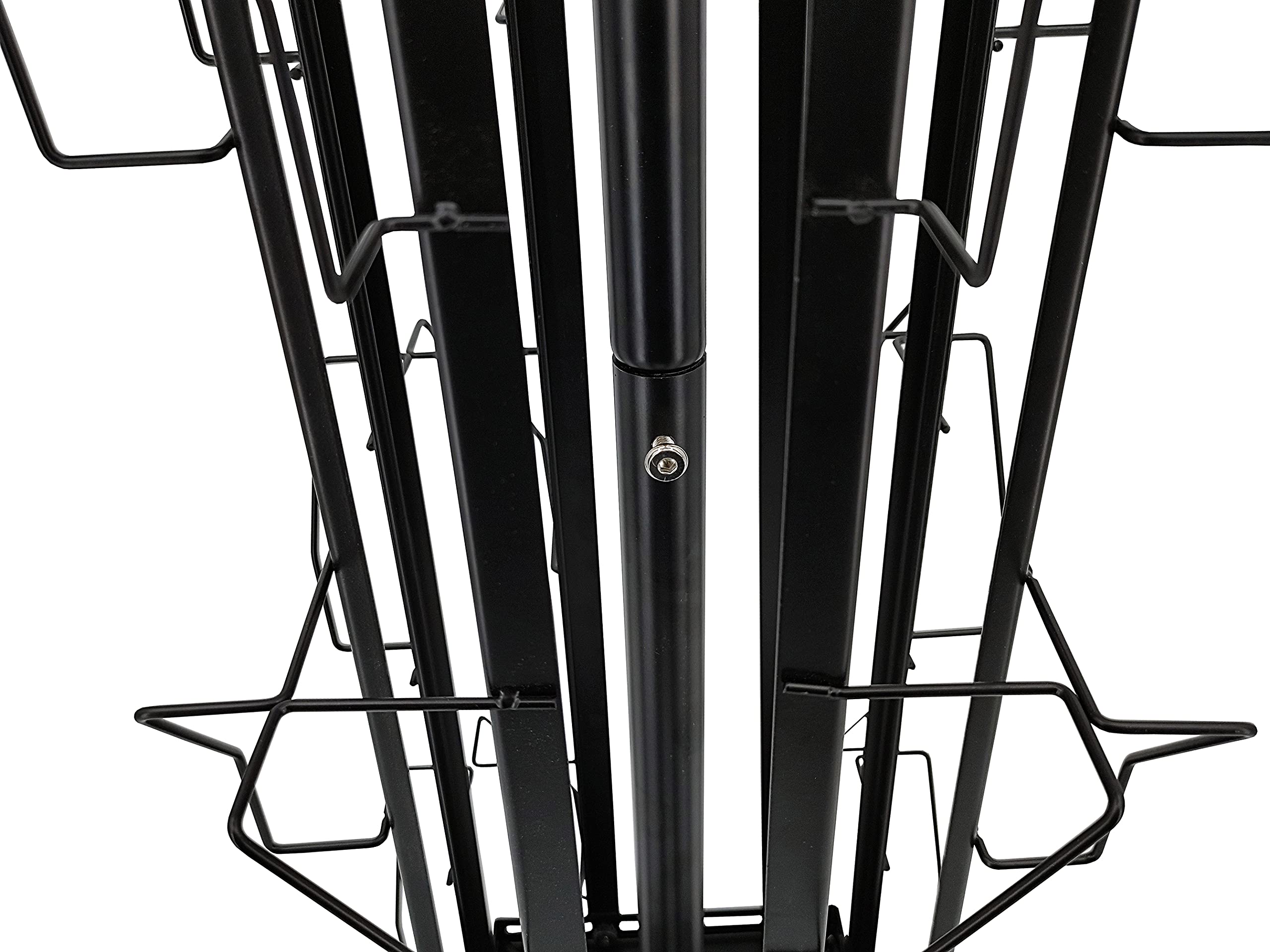 4-Tier Adjustable Greeting Card Rack Display Stand - 16 Pocket Organizer for Postcards, CDs, DVDs, Books & Brochures - Rotating Spin Design (7x5, 6x4, 4x5, 5x7 Sizes) - Pocket Size 4.6-10