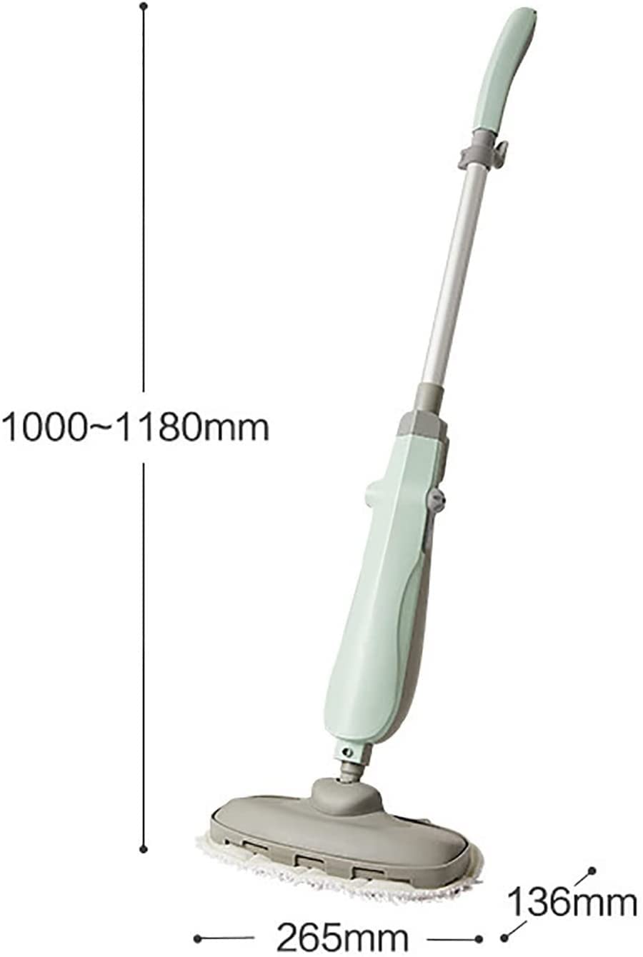 Best Steam Mop for Hardwood Floors & Tile - Lightweight Steam Cleaner for Laminate, Carpet & Wood Floors - 20ft Long Power Cord (Green) - Perfect for Home Cleaning & Pet Hair Removal
