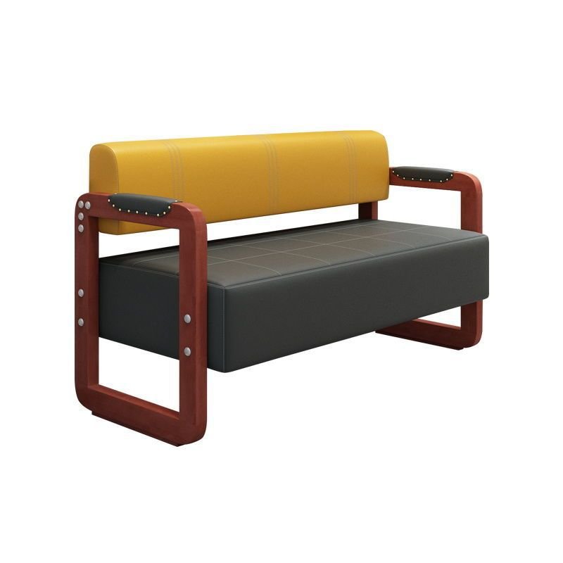 Premium Solid Wood Salon Sofa & Waiting Chairs Set - Comfortable Spa & Beauty Lounge Furniture for Reception Areas, Waiting Rooms & Relaxation Spaces