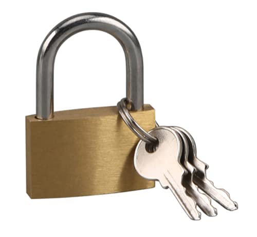 Solid Lock - High Security Padlock with Key, Weatherproof & Anti-Theft for Outdoor Use - Ideal for Lockers, Gates, Sheds & Storage Units