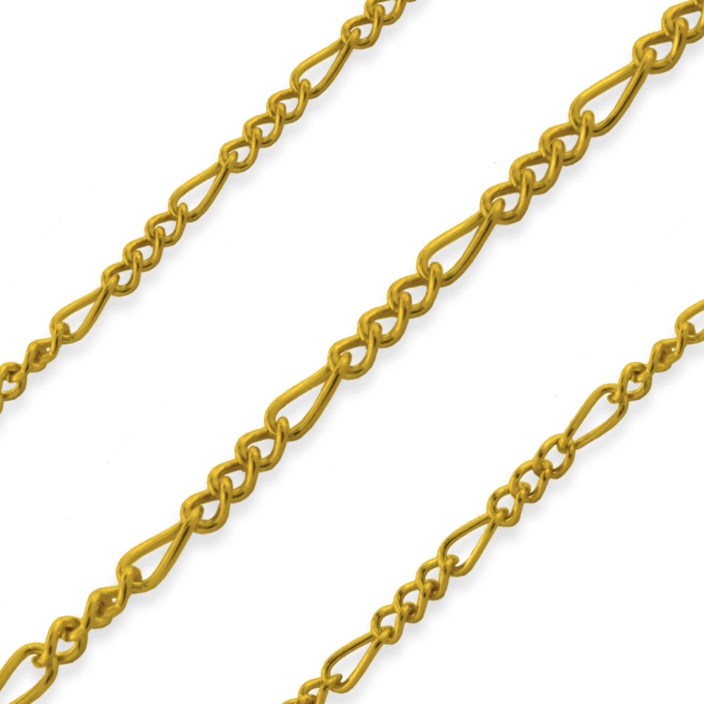1.4mm Gold Filled Figaro Chain Necklace - Sold by Foot - Elegant Jewelry for Women & Men - Perfect for Layering, Gifting & Everyday Wear