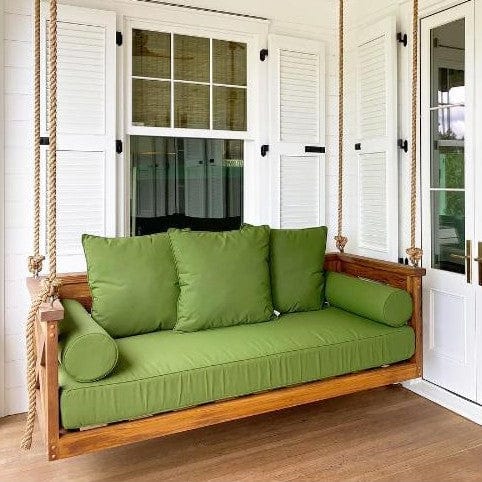 Lowcountry Swing Beds Crib - Kiln Dried Pine The Cooper River Daybed Swing for Nursery, Porch & Outdoor Relaxation