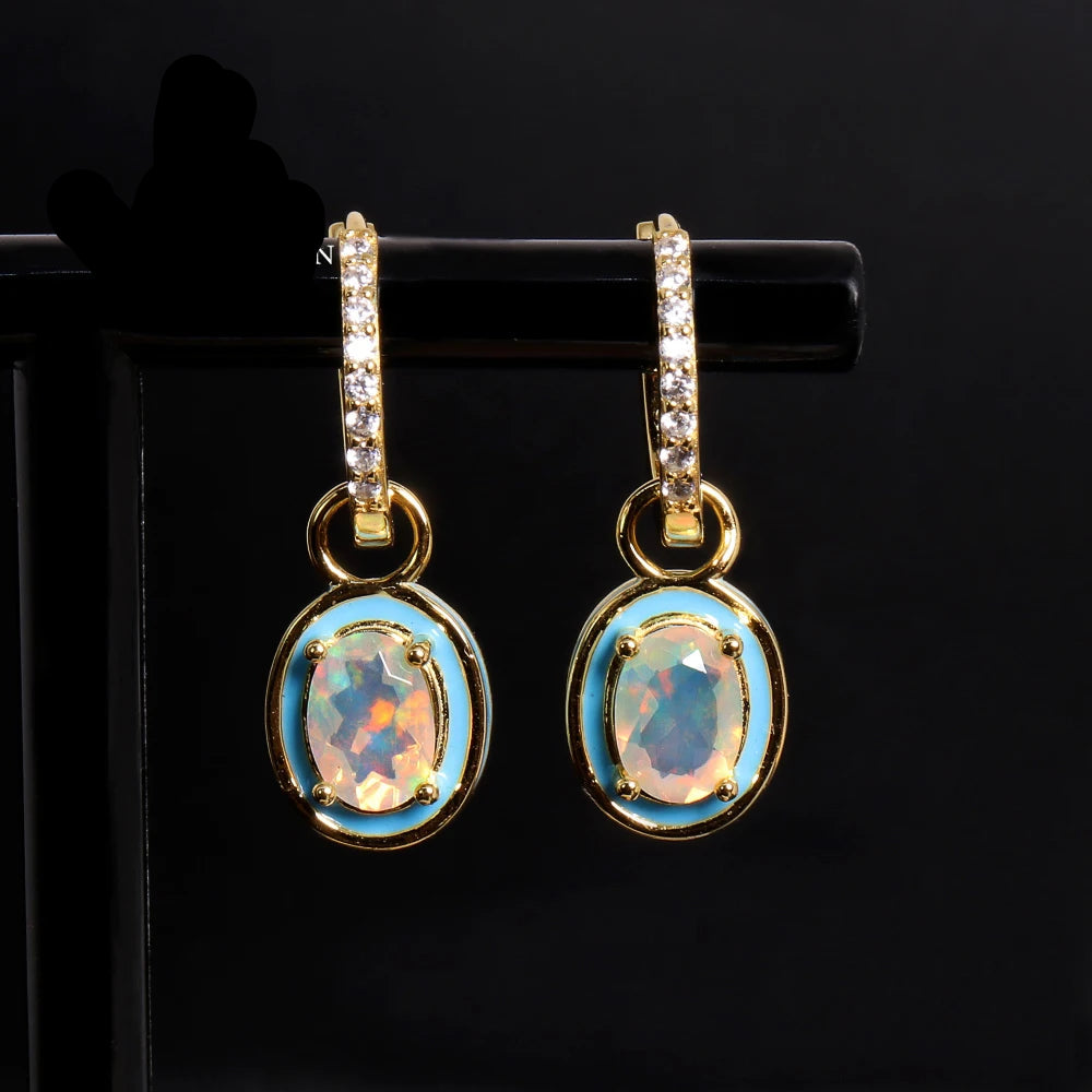 opal earring