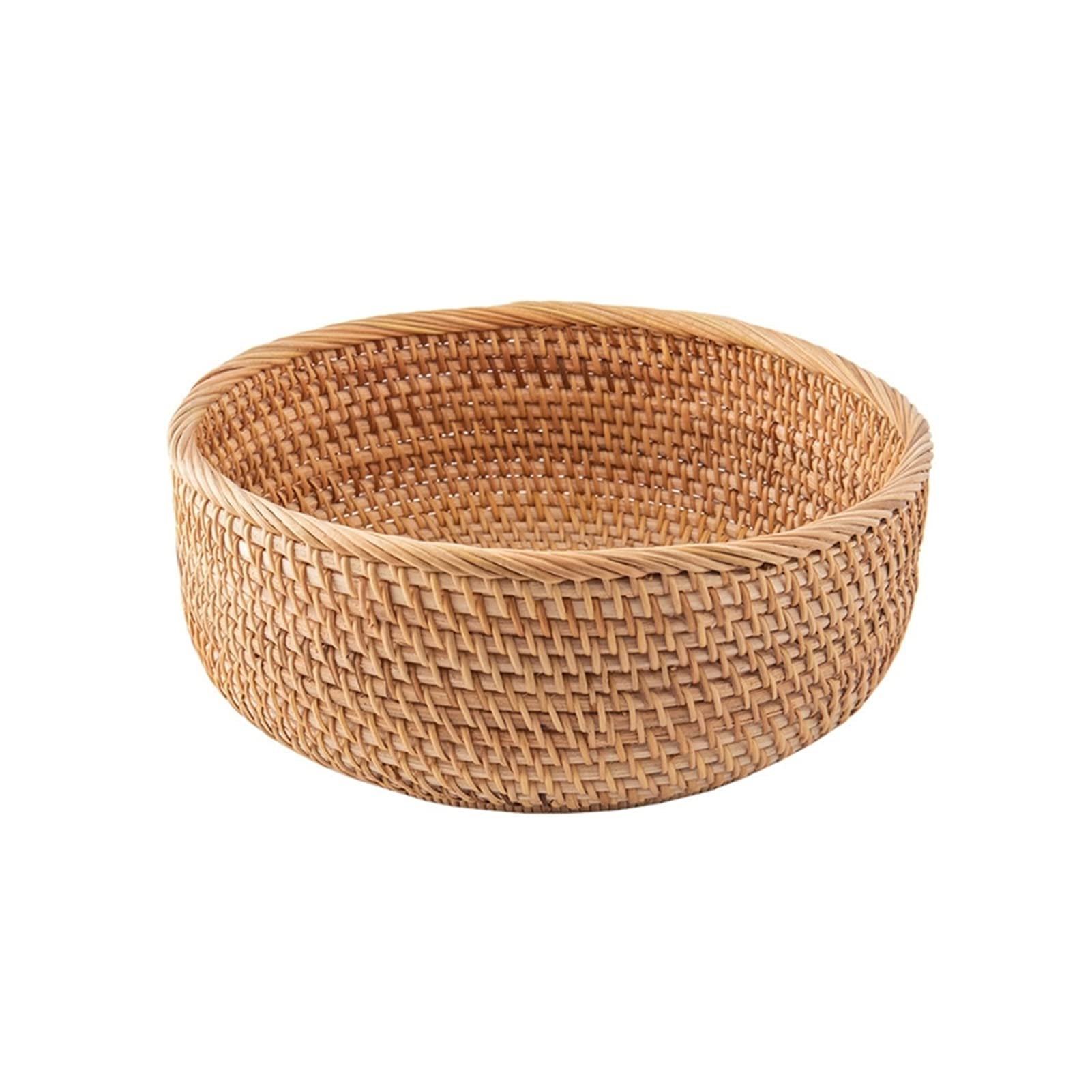 Handmade Wicker Snack Bowl - Fruit & Vegetable Basket for Living Room, Picnic Tray - Small Size | Perfect for Home Decor, Party Serving & Outdoor Dining