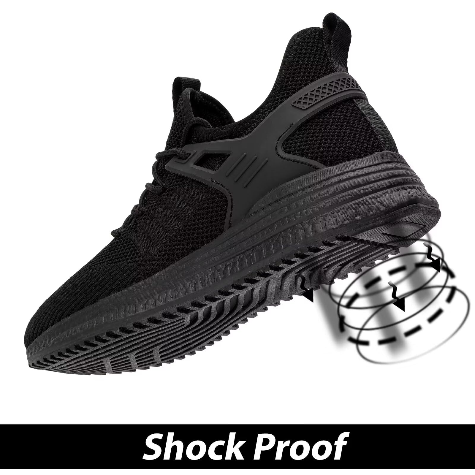 SDolphIN Men's Running Shoes - Lightweight Breathable Sneakers for Tennis, Workout, Walking & Gym | Non-Slip Rubber Sole | Comfortable Athletic Shoes for Men | Perfect for Jogging, Training & Daily Wear