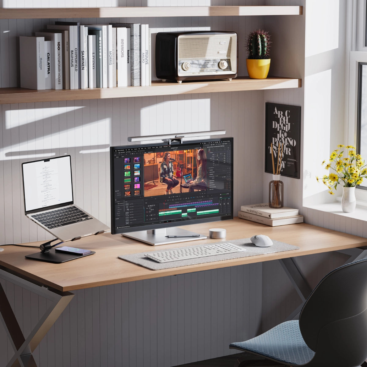 Clarity 5K Touch 27-inch Monitor with Ultimate Home Office Kit - Perfect for Remote Work, Video Conferencing & Productivity