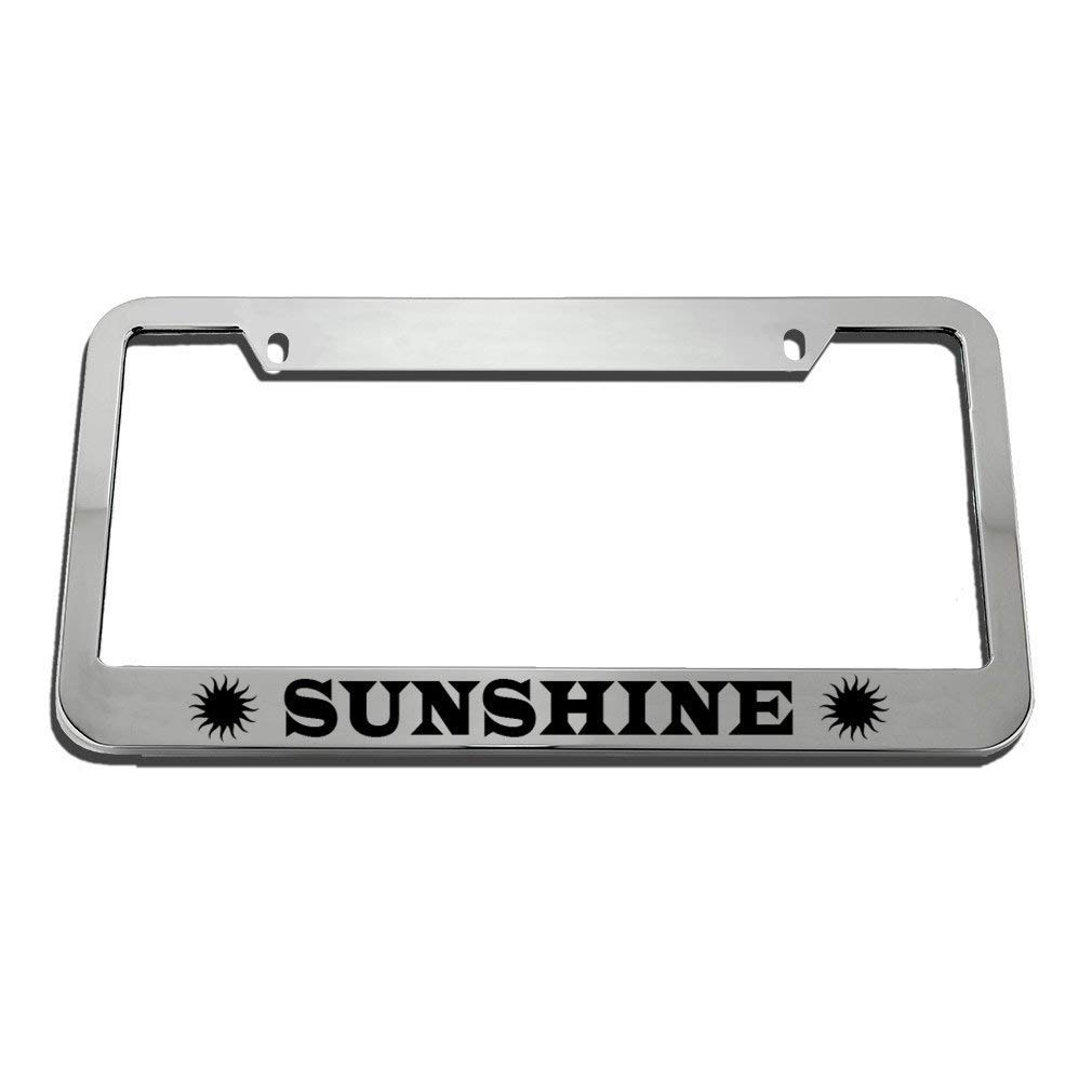 GTTM Pencils Sharp Aluminum Alloy License Plate Frame - Durable Metal Car Tag Cover with 4 Holes & Screws for Secure Installation - Perfect for School Zones, Teacher Gifts & Office Parking
