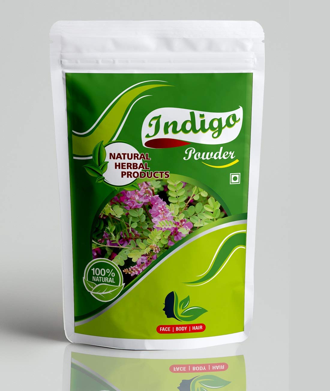 Organic Indigo Powder (Indigofera Tinctoria) - 100% Pure Natural Hair Dye for Black & Brown Hair, Beard Coloring - Chemical-Free Herbal Hair Colorant (100g) | Perfect for DIY Hair Coloring at Home & Organic Beauty Routines