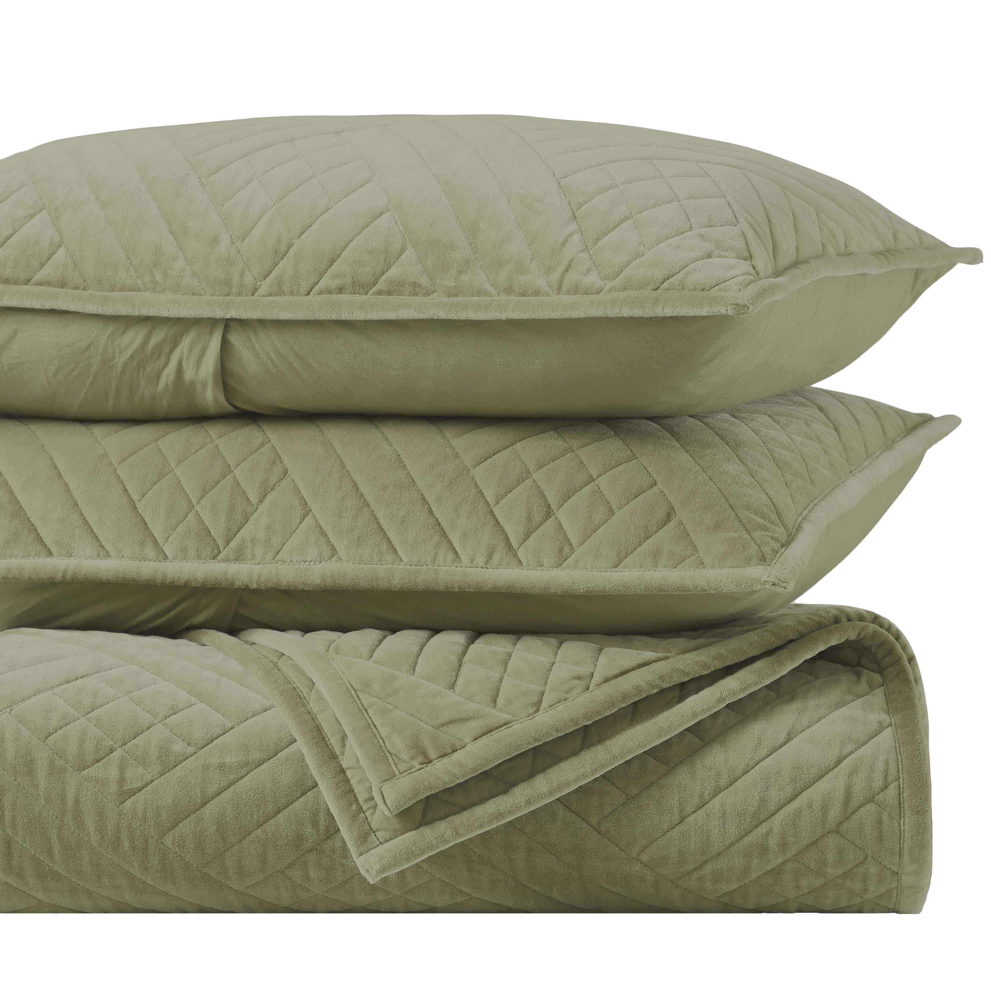 Karina Cotton Velvet Lightweight Quilt & Sham Set - Ultra Soft Bedding for All Seasons | Perfect for Master Bedroom, Guest Room & Cozy Nights