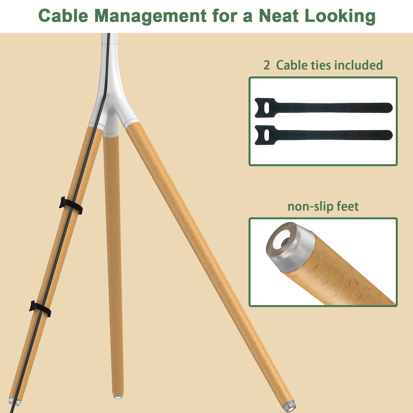 Adjustable Easel TV Stand with Tripod Base for 45-65