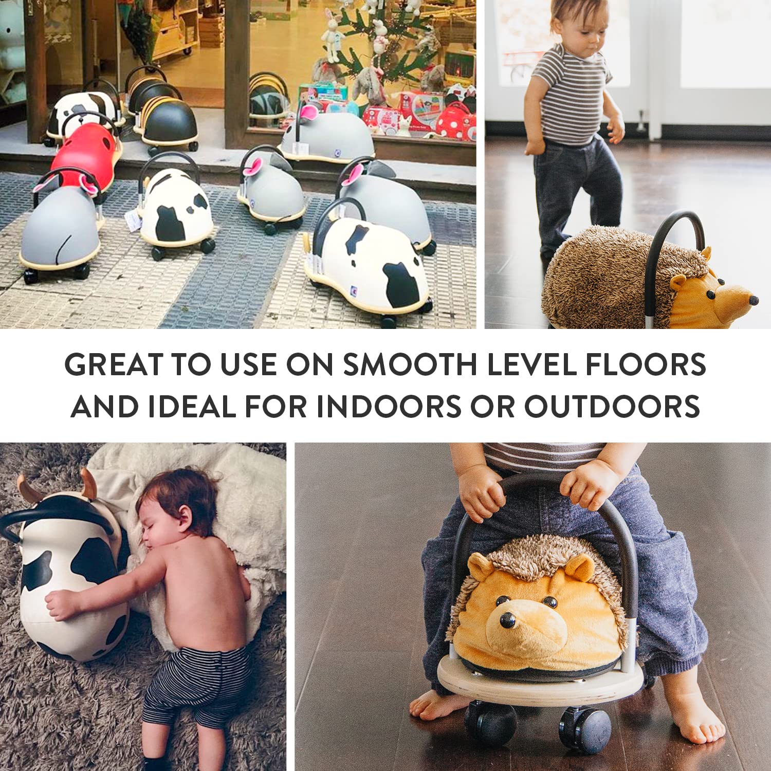 Prince Lionheart Wheely Ride-On Toy for Kids - Multi-Directional Casters, Balance Training & Motor Skills Development - Mouse Design for Toddlers 1-3 Years | Perfect for Indoor Playrooms & Outdoor Backyard Fun