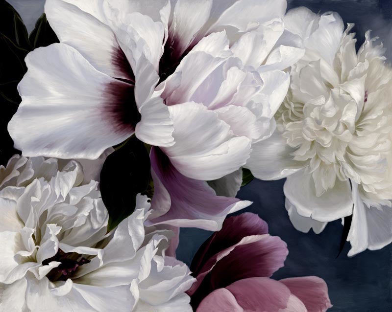 Fiore Canvas Art Print - Handmade Floral Wall Decor for Living Room, Bedroom & Office - Perfect for Home & Office Decoration
