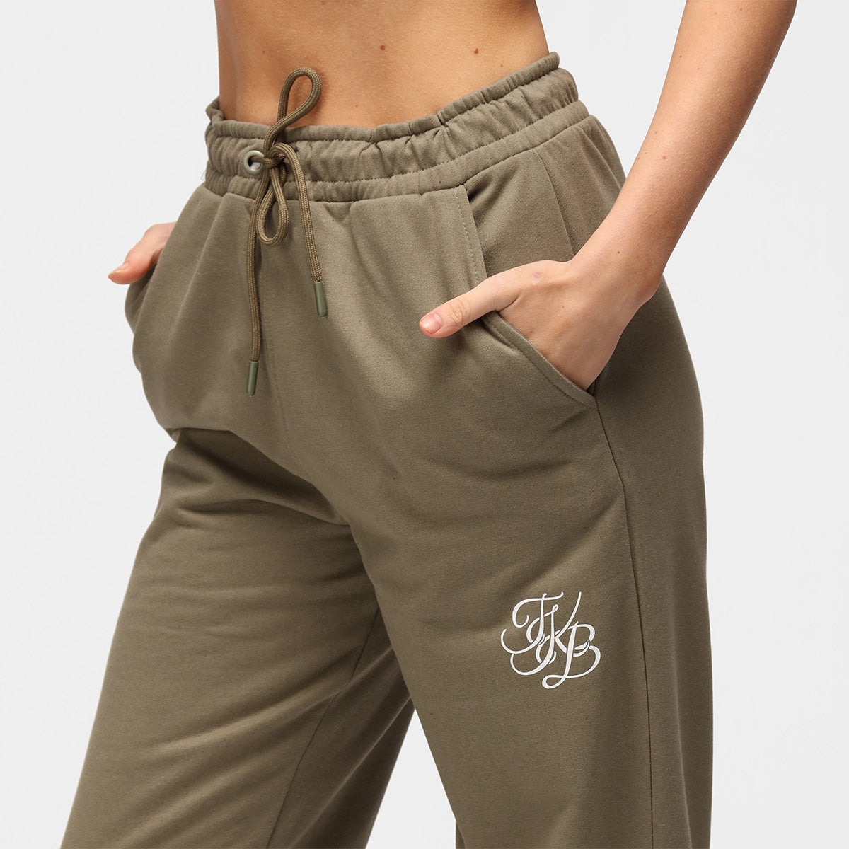 TKB Khaki Unisex Joggers - Comfortable Casual Sweatpants for Men & Women | Perfect for Lounge, Workout, and Everyday Wear