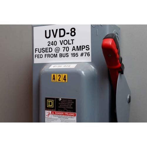 Brady 3440-DSH 34437 34 Series Indoor Number and Letter Cards - Pack of 25 | Durable Labeling for Office Organization, Warehouse Shelving & Equipment Identification