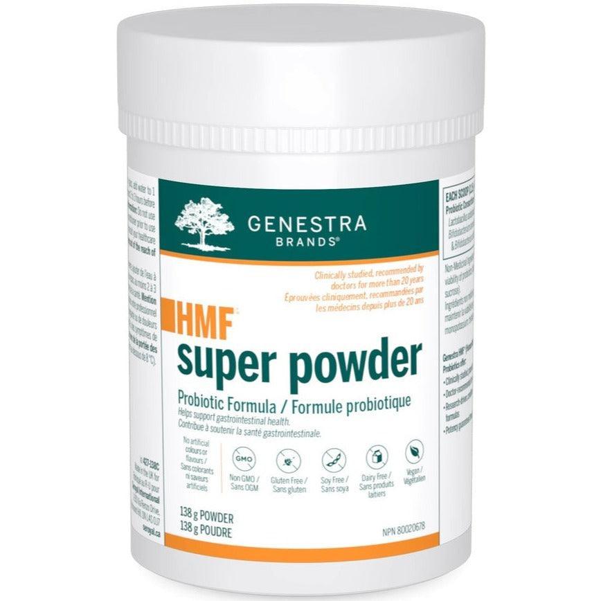 Genestra HMF Super Powder 138g - Premium Probiotic Supplement for Gut Health & Digestion - Supports Immune System - Ideal for Daily Wellness & Travel
