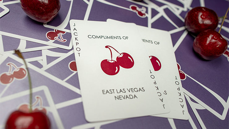 Cherry Casino Desert Inn Purple Playing Cards - Premium Quality for Poker, Blackjack & Casino Night Games