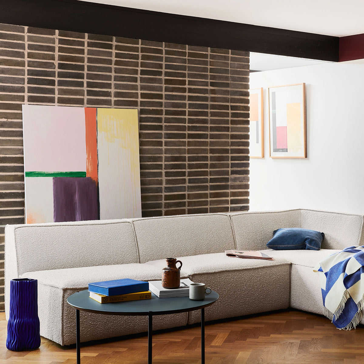 Stylish Dane Boucle 1-Seater Modular Armless Sofa - Perfect for Small Spaces, Apartments & Modern Living Rooms