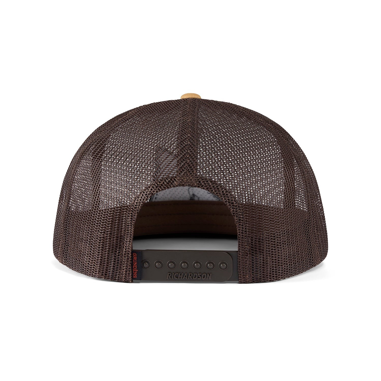Grundens Tailing Red Mesh Trucker Hat - Breathable Fishing Cap for Outdoor Activities, Hiking, and Casual Wear