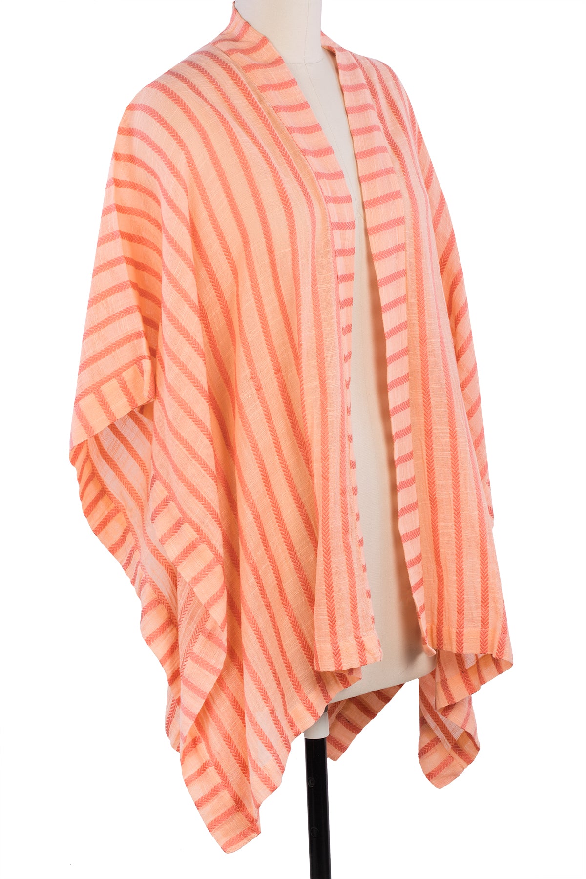 Lightweight Striped Cotton Kimono Cover Up - Beachwear, Poolside, Summer Vacation & Boho Outfit Essential