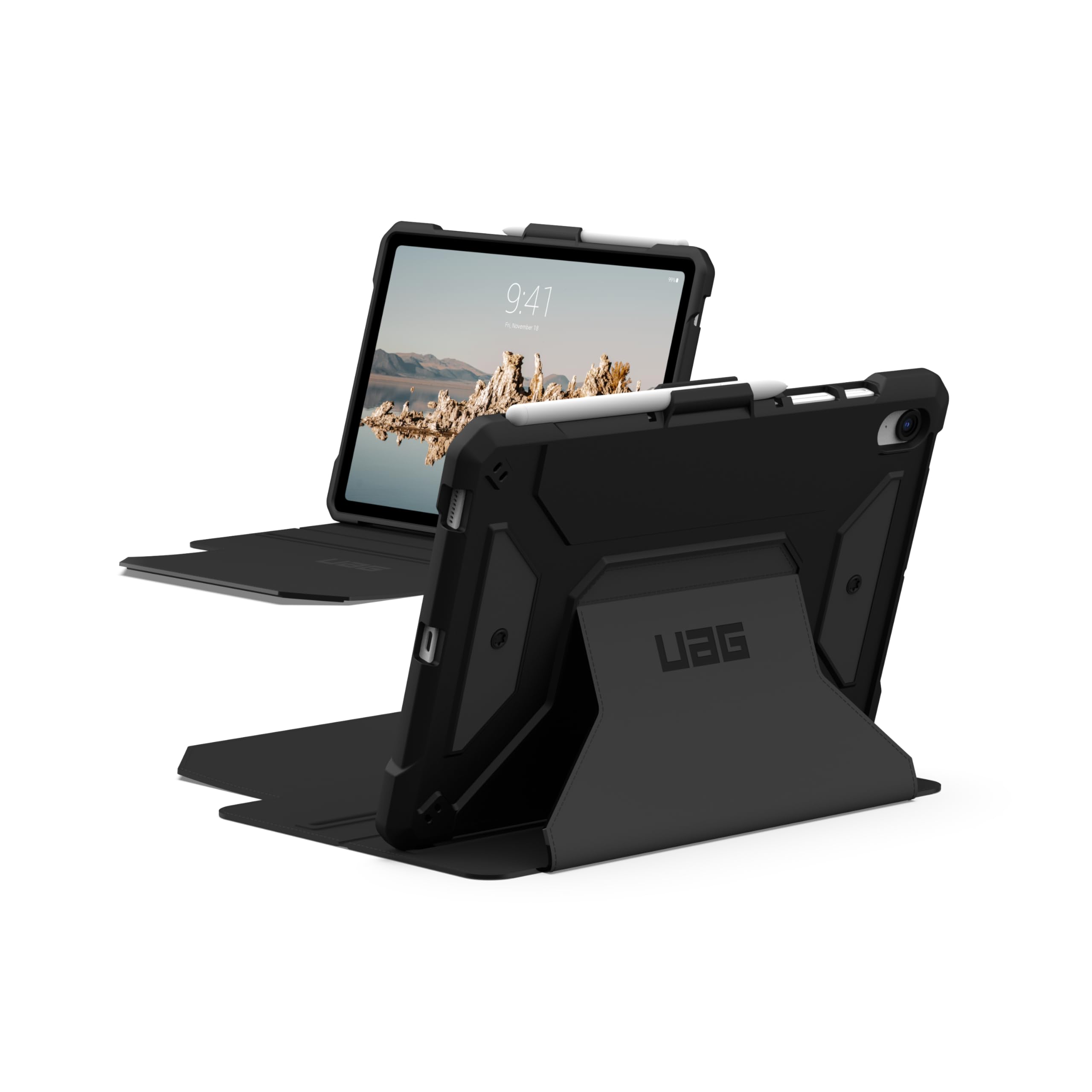 UAG Metropolis SE Rugged Case for Samsung Galaxy Tab S9 FE - Military Drop-Proof Protection with Kickstand, Auto Wake/Sleep & S Pen Holder | Perfect for Work, Travel & Outdoor Use | by URBAN ARMOR GEAR