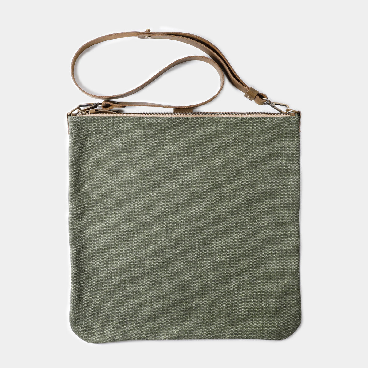 TRAVELER'S COMPANY Traveler's Factory Canvas Shoulder Bag - Medium Size Olive Green for Men & Women | Durable Everyday Carry Bag for Travel, Work & Commuting