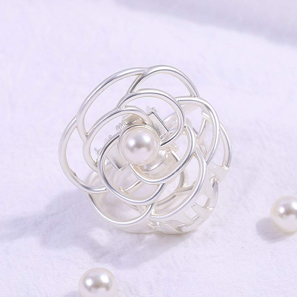 4-Pack Mini Jaw Hair Claw Clips - Small Fashion Hair Clamps & Barrettes for Women - Perfect for Ponytails, Buns & Everyday Styling (B#)