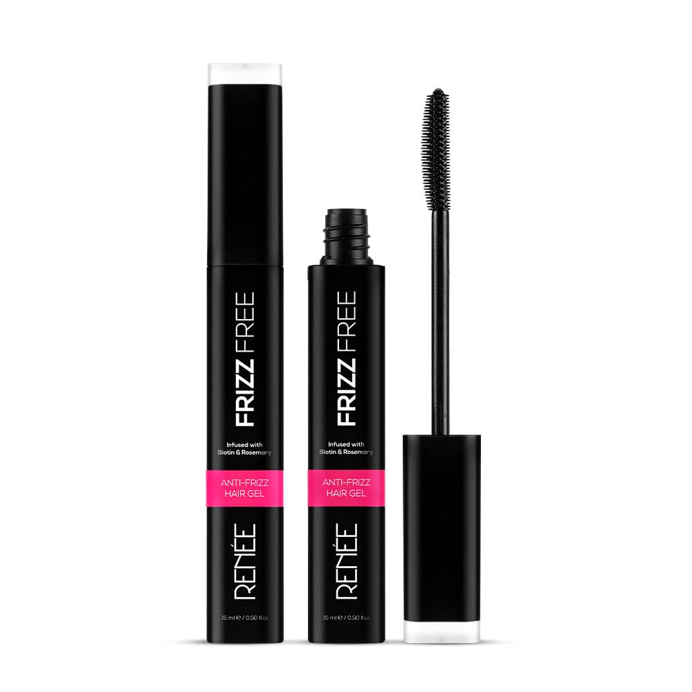 RENEE Frizz Free Hair Finishing Stick - Anti-Frizz Hair Wax for Flyaways & Baby Hairs, Non-Sticky Smoothing Gel with Biotin & Rosemary (15ml) - Perfect for Styling, Taming Flyaways & Finishing Looks - Great for Daily Use, Work, Parties & Special Occasions