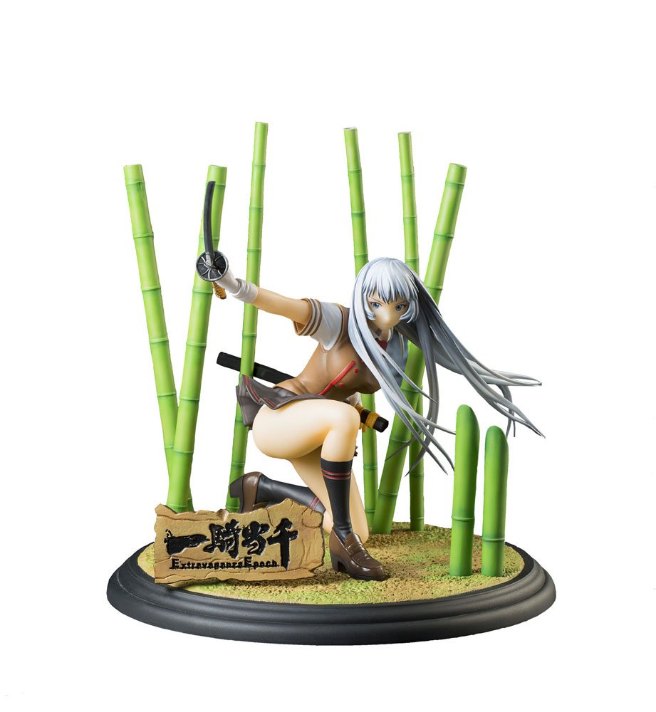 Ikki Tousen Choun Shiryu 18 Scale PVC Anime Figure - Collectible Japanese Manga Character Statue for Display & Home Decor