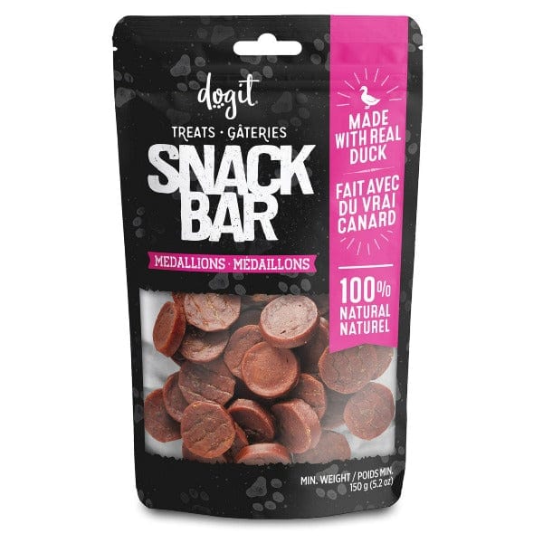 Premium Duck Flavor Dogit Snack Bar Medallions - Healthy Dog Treats for Training, Rewards & Dental Care | All-Natural, Grain-Free Bites for Small & Large Breeds | Perfect for On-the-Go, Travel & Outdoor Adventures
