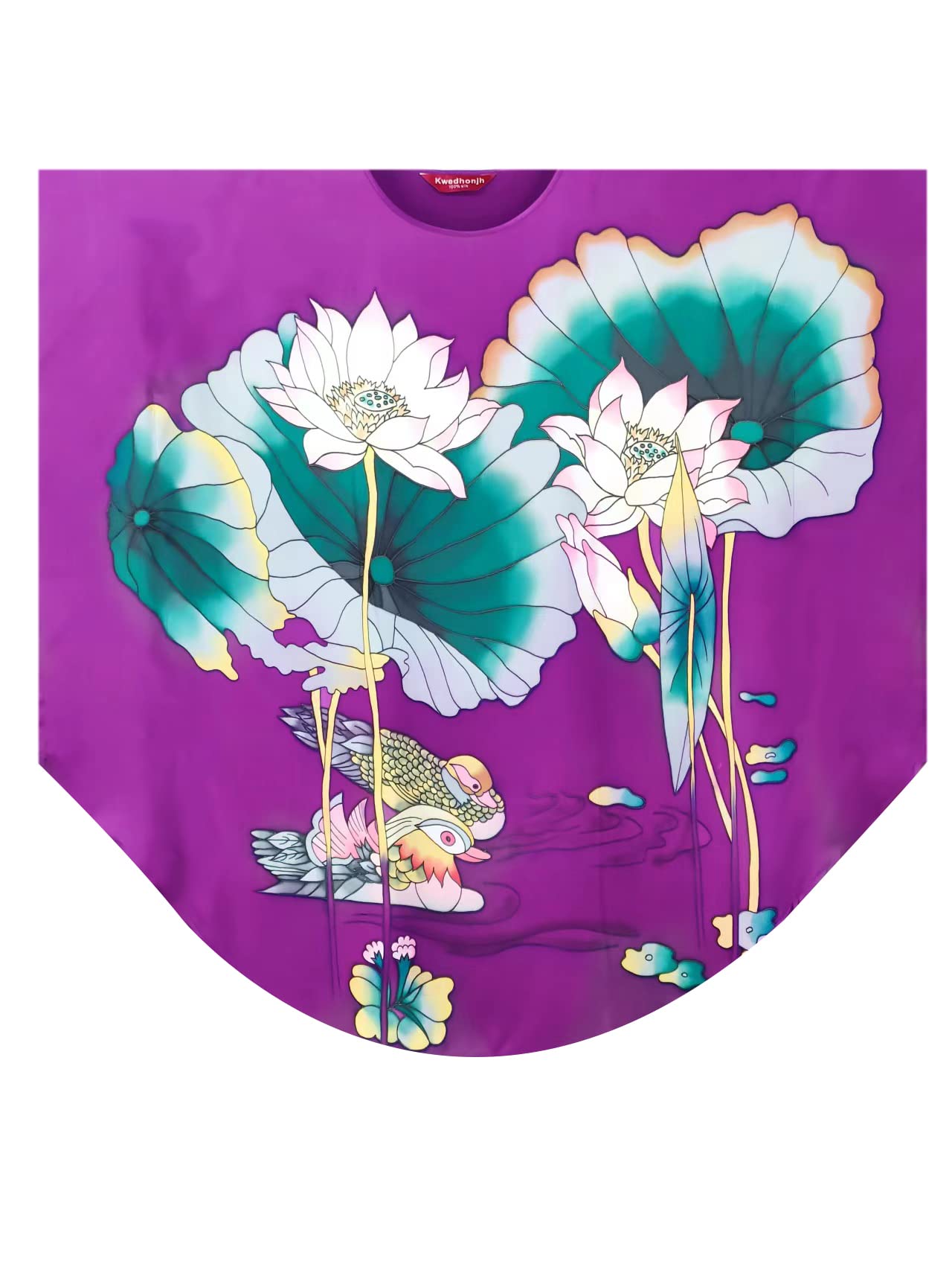 Luxury 100% Silk Pajamas for Women | Floral Print Silk Kimono Robe & Bathrobe with Doll Sleeves | Elegant Loungewear for Spa, Bridal Shower & Home Relaxation