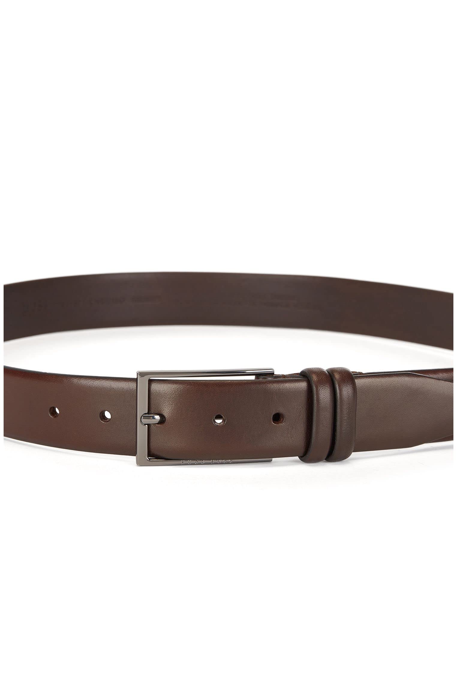 Hugo Boss Men's Genuine Leather Dress Belt - Stylish & Durable Formal Accessory for Business, Office & Special Occasions