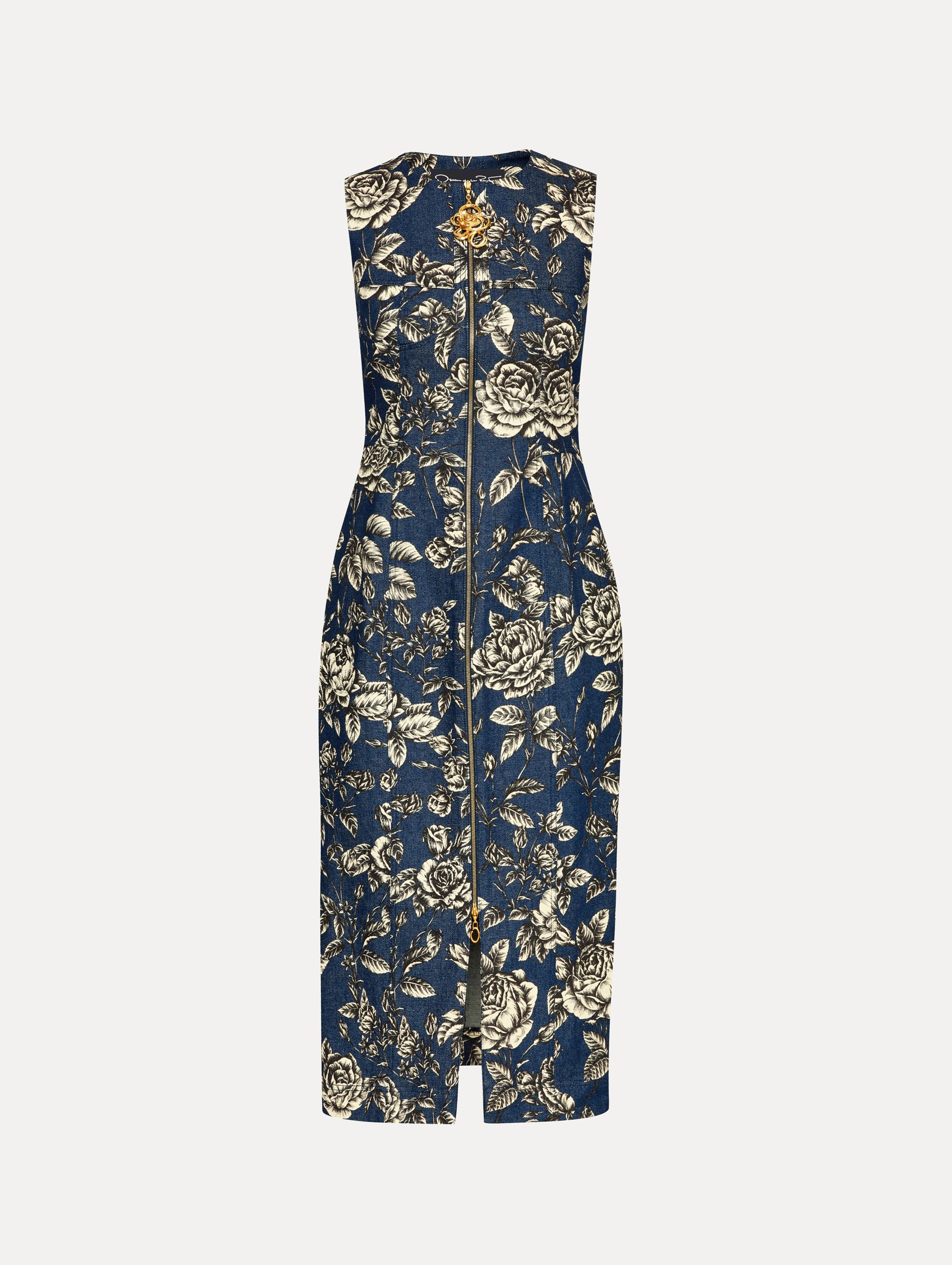 Stylish Rose Printed Denim Dress for Women - Floral Embroidered Denim Shirt Dress - Perfect for Spring Outfits, Casual Wear & Date Nights