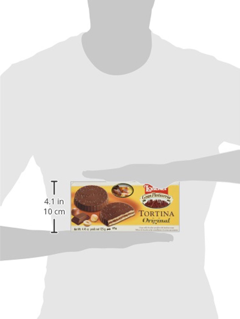 Loacker Tortina Cookies - 4.41oz (Pack of 12) | Italian Wafer Cookies with Chocolate Filling | Perfect for Snacking, Gifts & Coffee Time