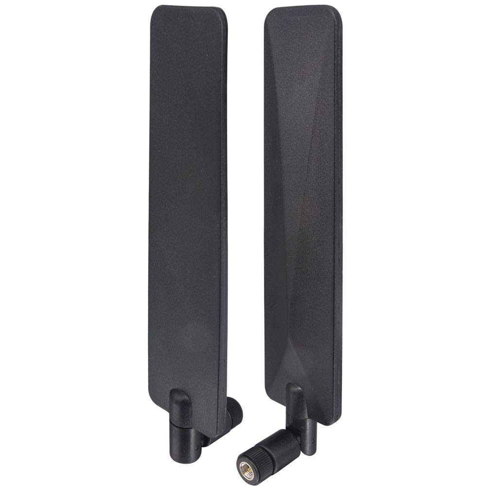 4G LTE Antenna 700-2700MHz 10dBi SMA Male Omnidirectional Antenna for GSM 3G 4G LTE - Compatible with Wireless CPE Routers, Trail Cameras, Hotspots, FPV Drones, Gateways, Industrial IoT Devices, Security Cameras & Network Cards (2 Pack) - Perfect for Outdoor, Home & Office Network Boosting